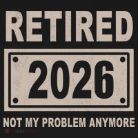 Retired 2026 Not My Problem Anymore Pajama Set thumb 2