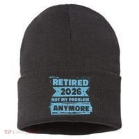 Retired 2026 Not My Problem Anymore Sustainable Knit Beanie thumb 0