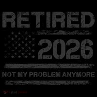 Retired 2026 Not My Problem Anymore Distressed USA Flag Coffee Mug thumb 5