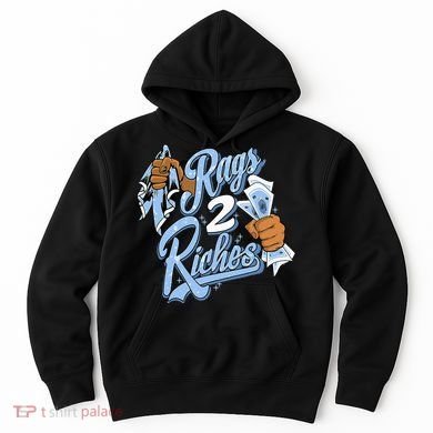 Rags 2 Riches Blue Matching Tee For Men Women Hoodie
