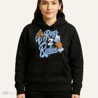 Rags 2 Riches Blue Matching Tee For Men Women Hoodie thumb 5