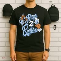 Rags 2 Riches Blue Matching Tee For Men Women T-Shirt thumb 6