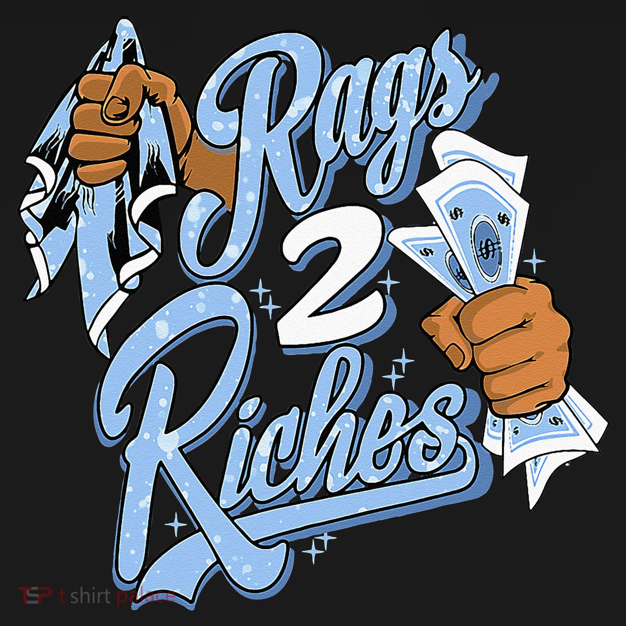Rags 2 Riches Blue Matching Tee For Men Women T-Shirt