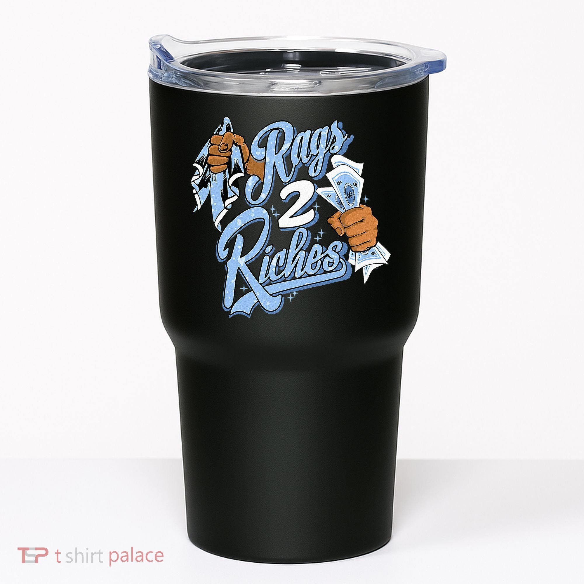 Rags 2 Riches Blue Matching Tee For Men Women Tumbler