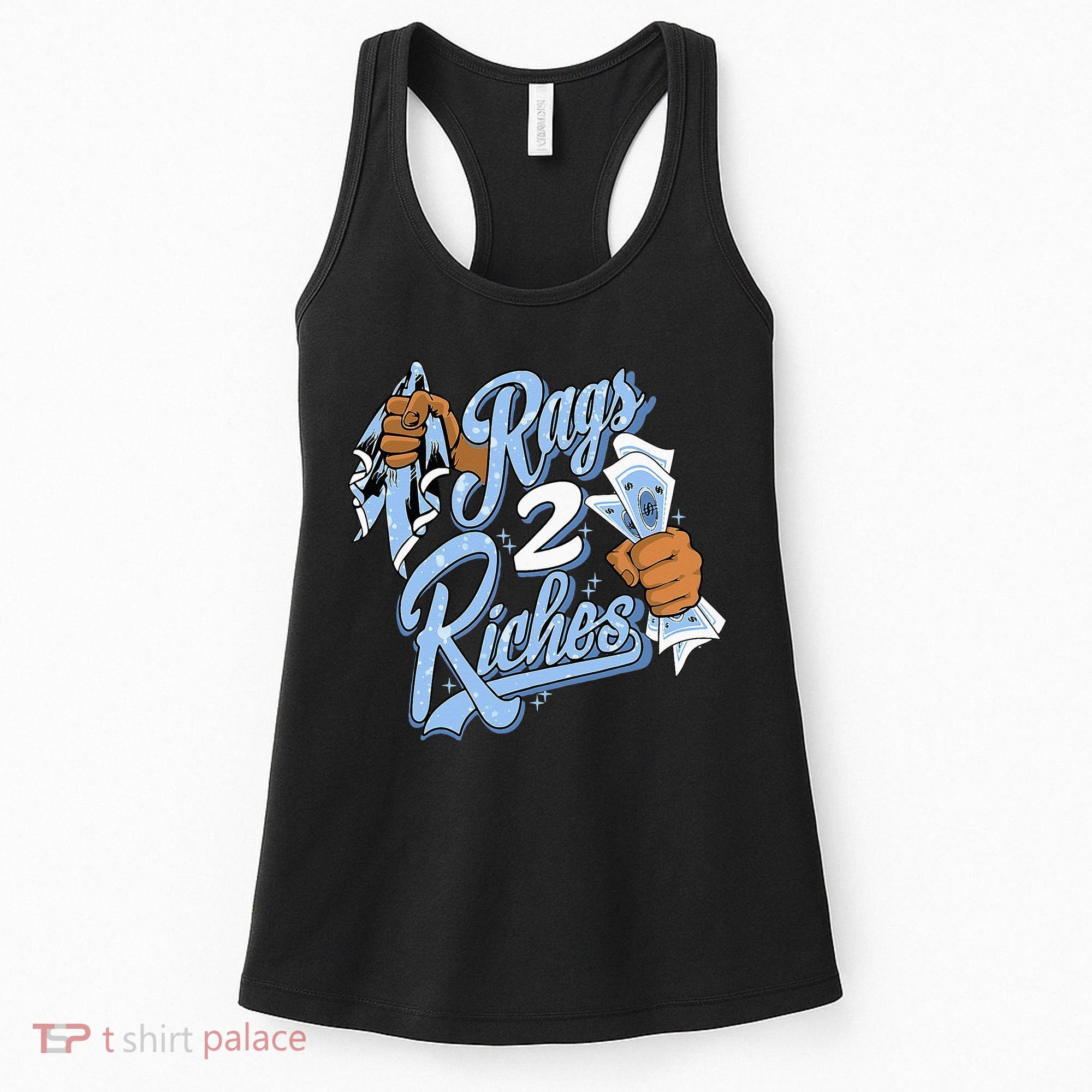 Rags 2 Riches Blue Matching Tee For Men Women Women's Tank Top