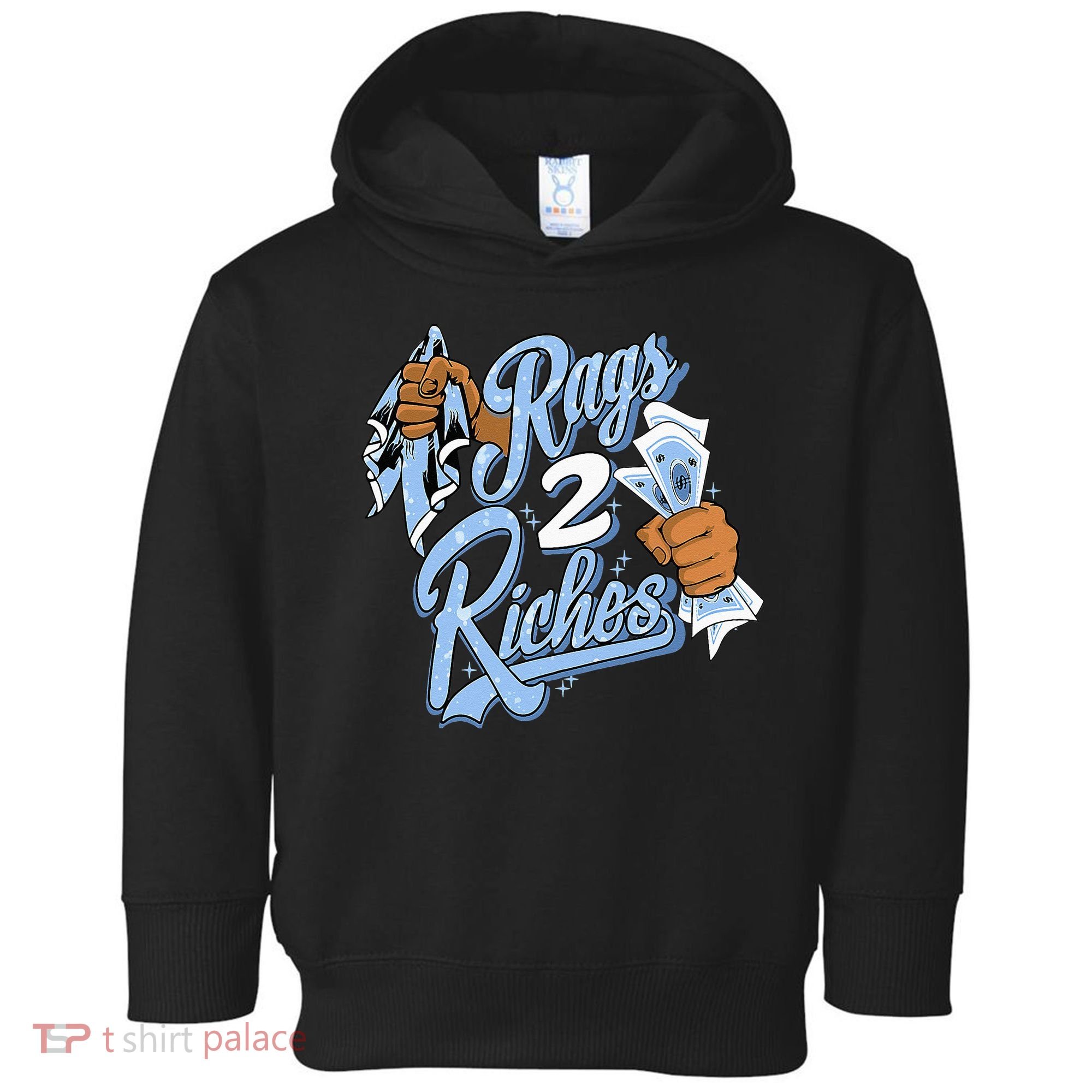 Rags 2 Riches Blue Matching Tee For Men Women Toddler Hoodie