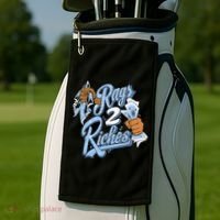 Rags 2 Riches Blue Matching Tee For Men Women Golf Towel thumb 2