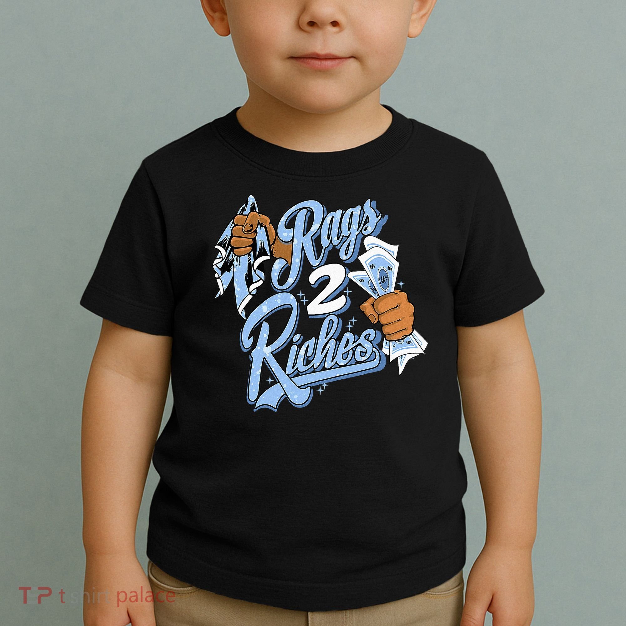 Rags 2 Riches Blue Matching Tee For Men Women Toddler T-Shirt