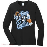 Rags 2 Riches Blue Matching Tee For Men Women Women's Long Sleeve Shirt thumb 0