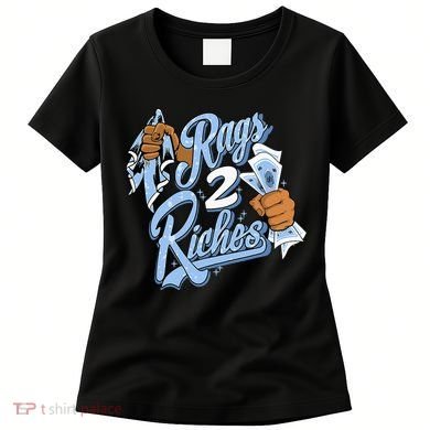 Rags 2 Riches Blue Matching Tee For Men Women Women's T-Shirt