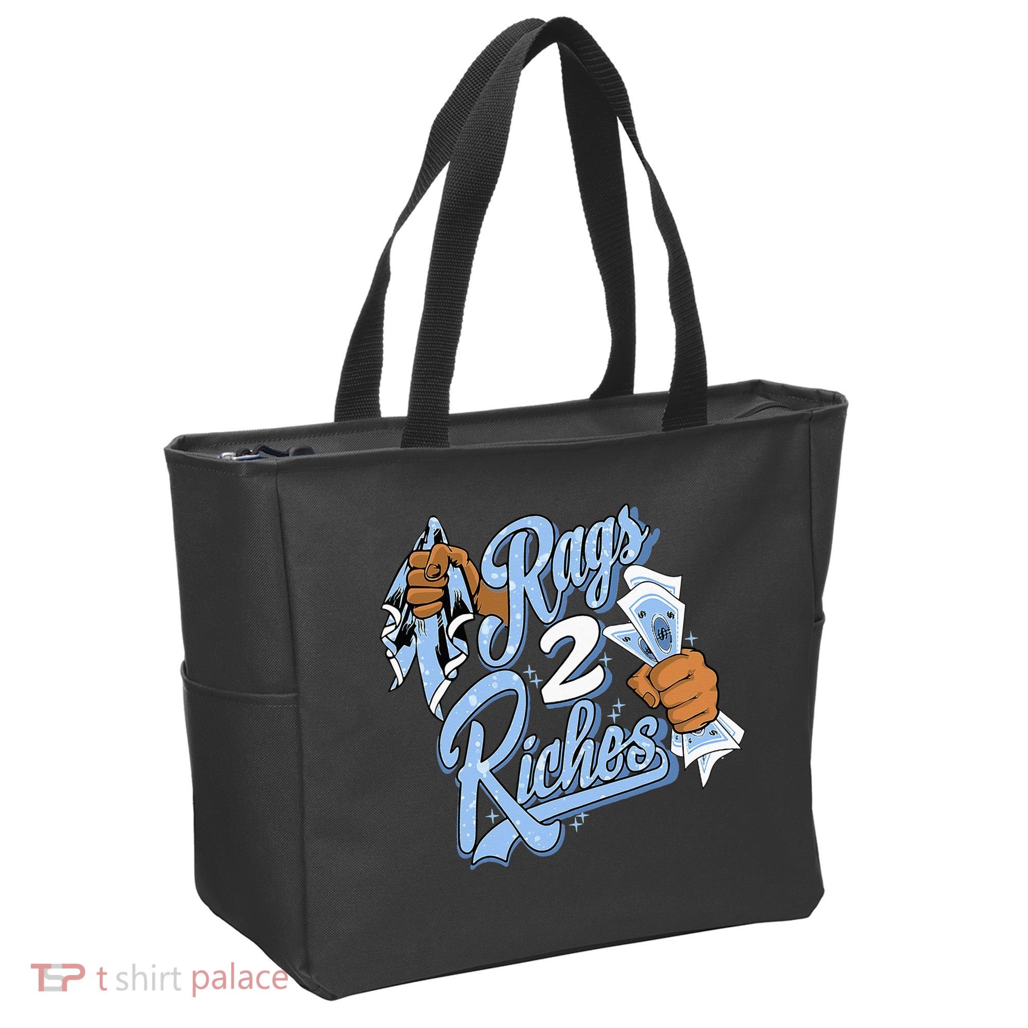 Rags 2 Riches Blue Matching Tee For Men Women Tote Bag
