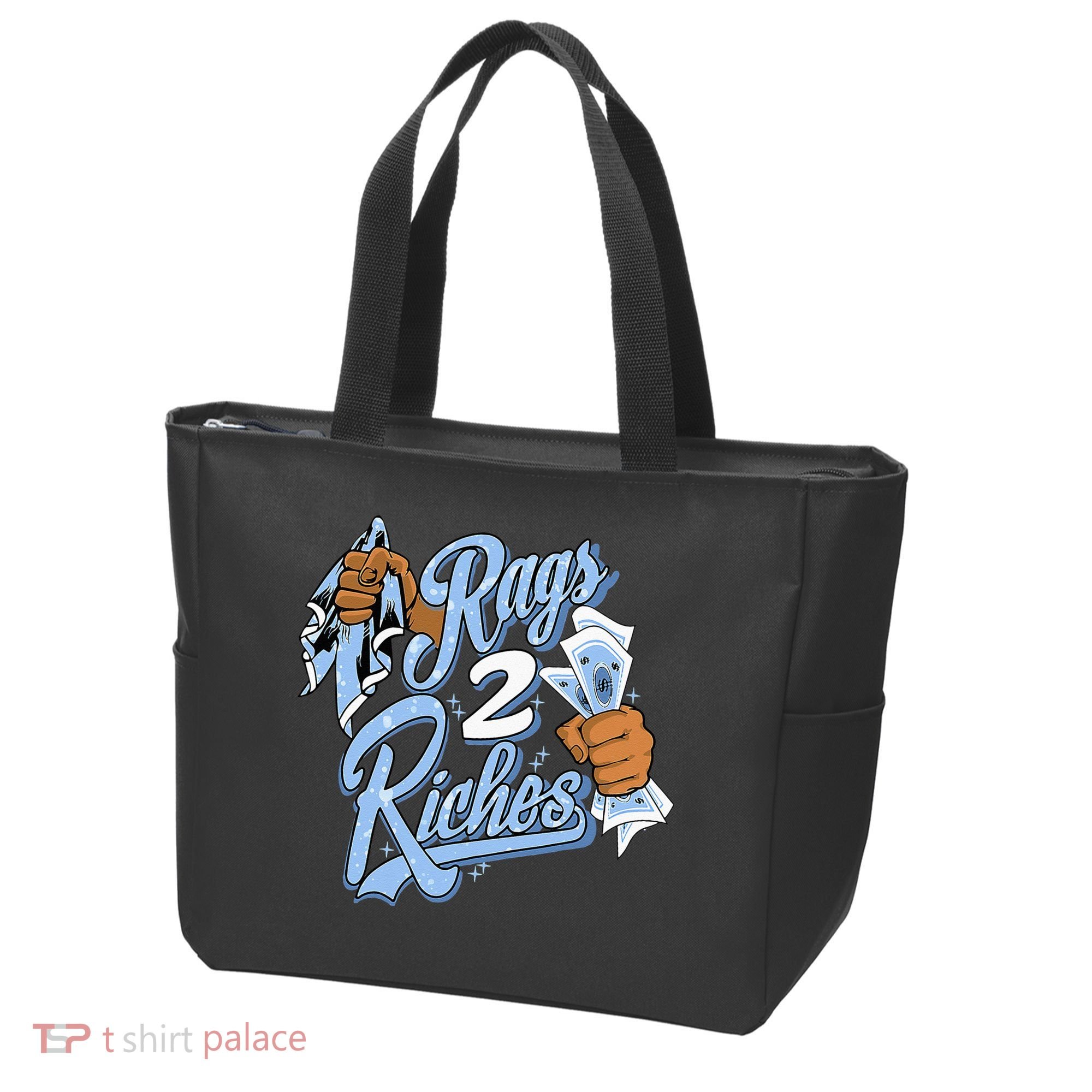 Rags 2 Riches Blue Matching Tee For Men Women Tote Bag