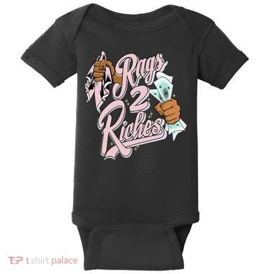 Rags 2 Riches Retro Easter 5s Matching Baby Bodysuit