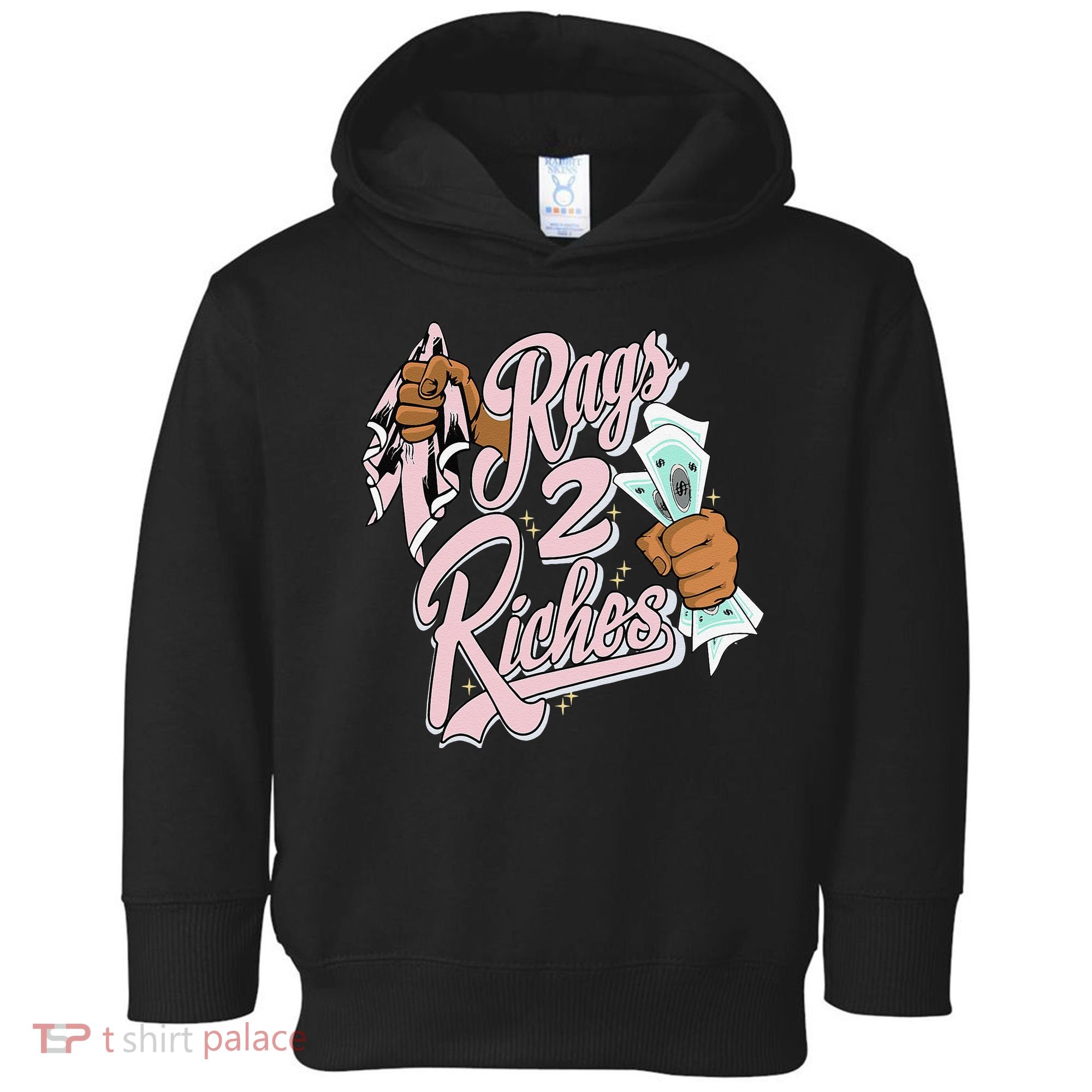 Rags 2 Riches Retro Easter 5s Matching Toddler Hoodie