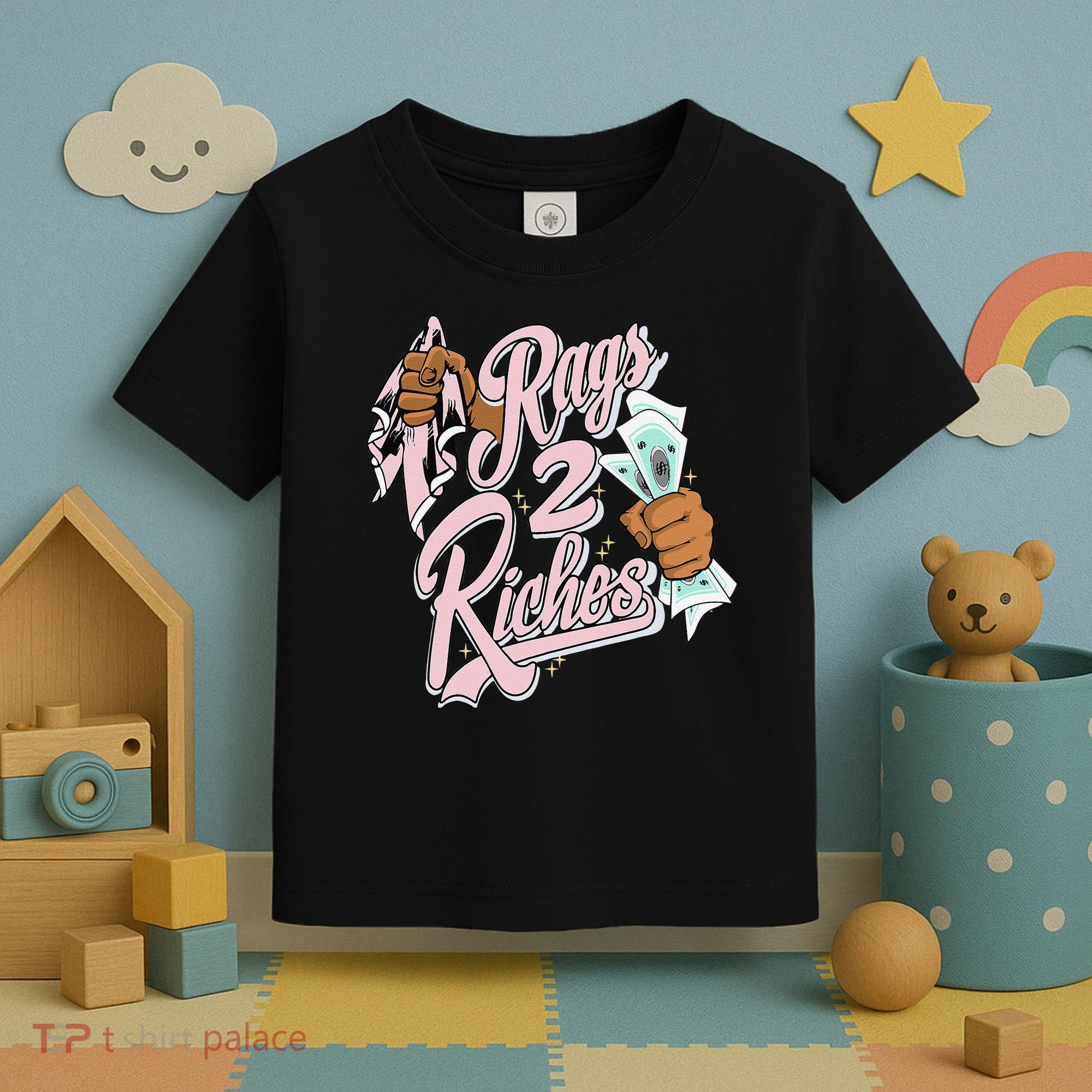 Rags 2 Riches Retro Easter 5s Matching Toddler T-Shirt