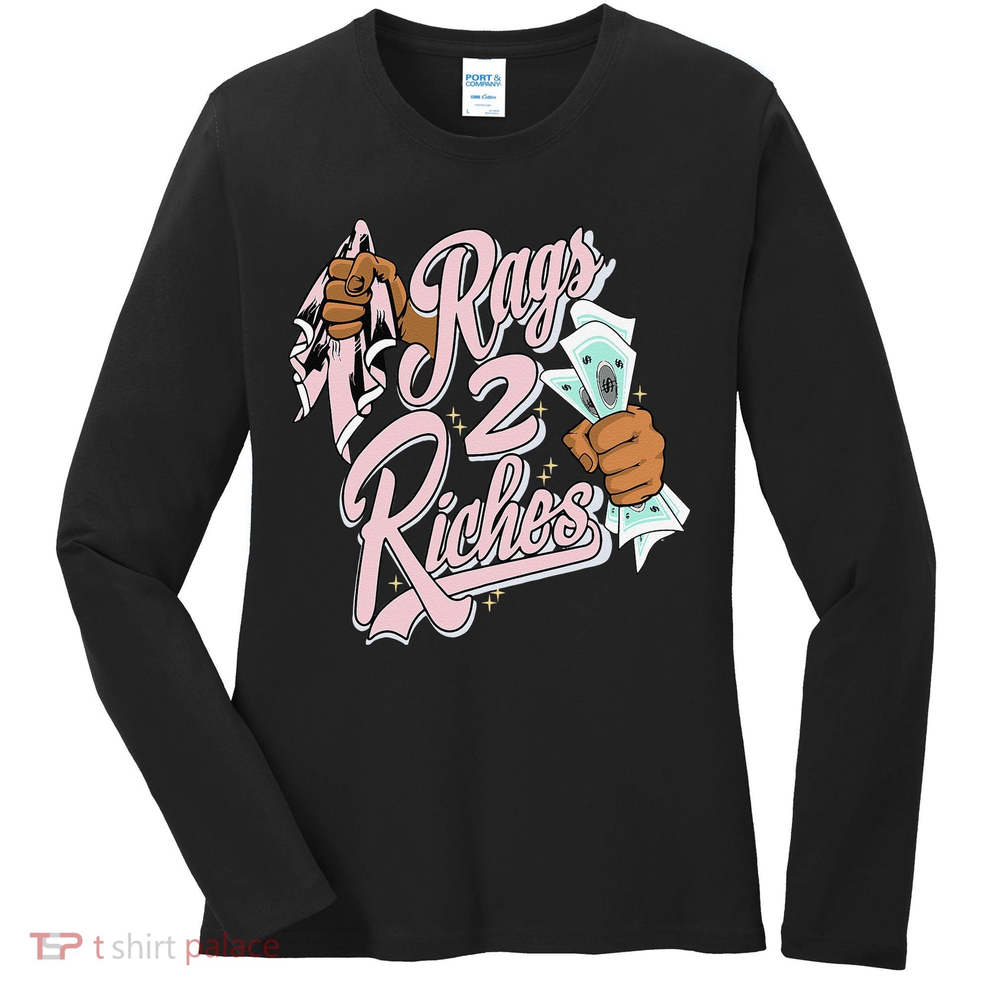 Rags 2 Riches Retro Easter 5s Matching Women's Long Sleeve Shirt