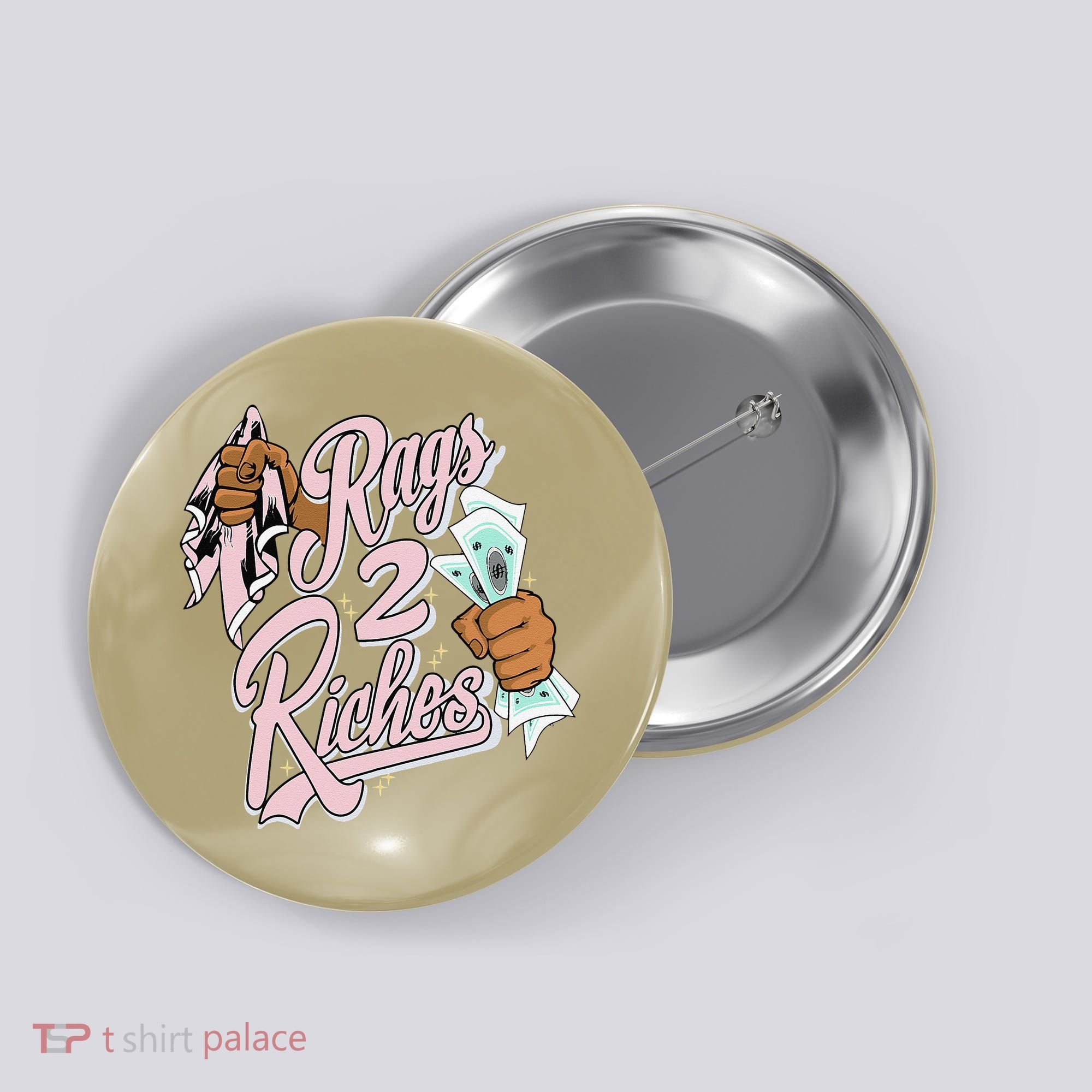 Rags 2 Riches Retro Easter 5s Matching Button