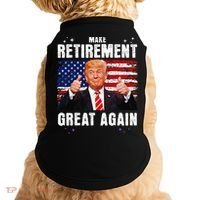 Make Retirement Great Great Again Trump Doggie Tank thumb 0