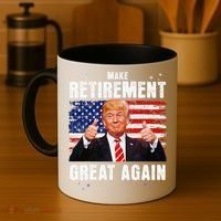 Make Retirement Great Great Again Trump Coffee Mug thumb 4