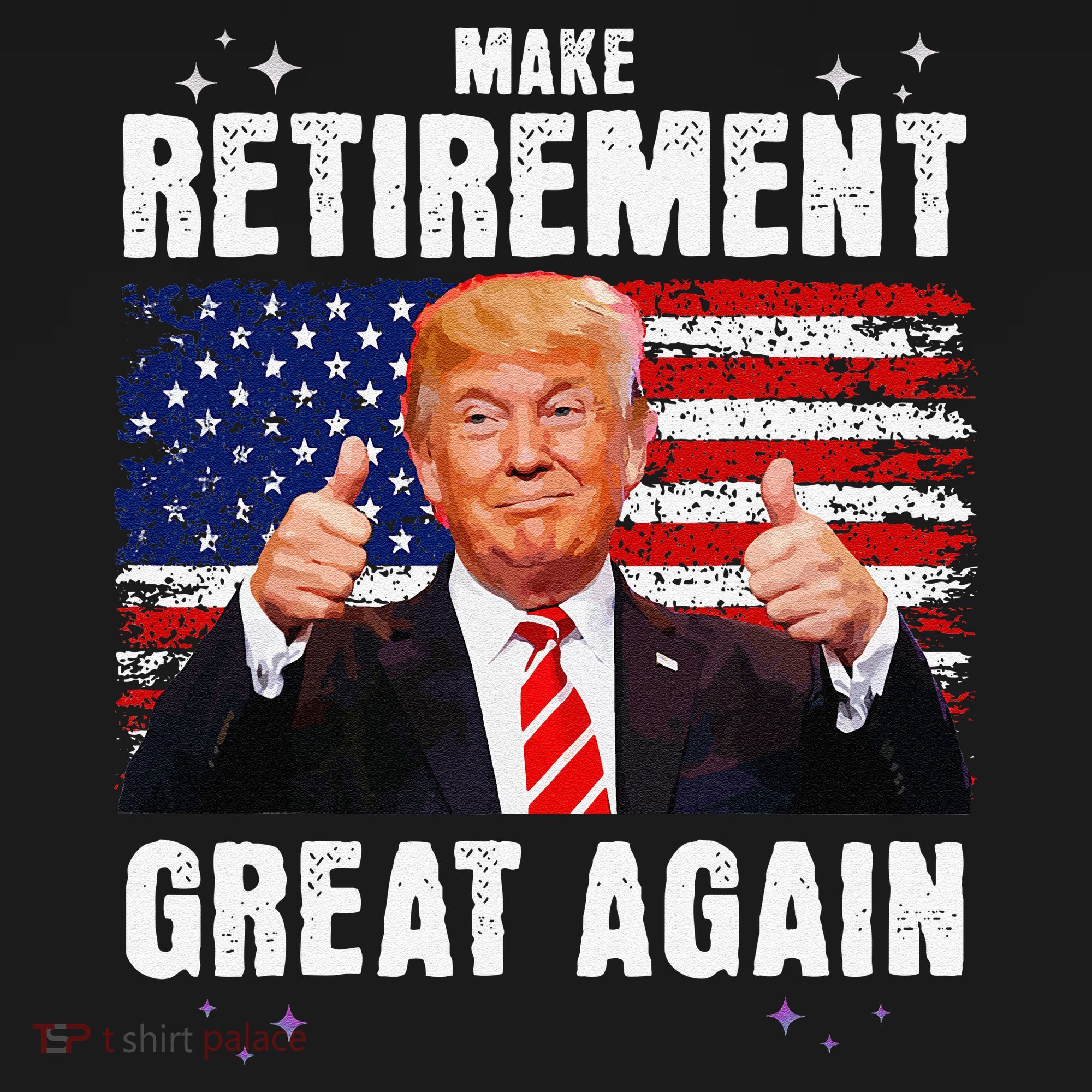 Make Retirement Great Great Again Trump Ornament