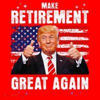 Make Retirement Great Great Again Trump Santa Hat thumb 1