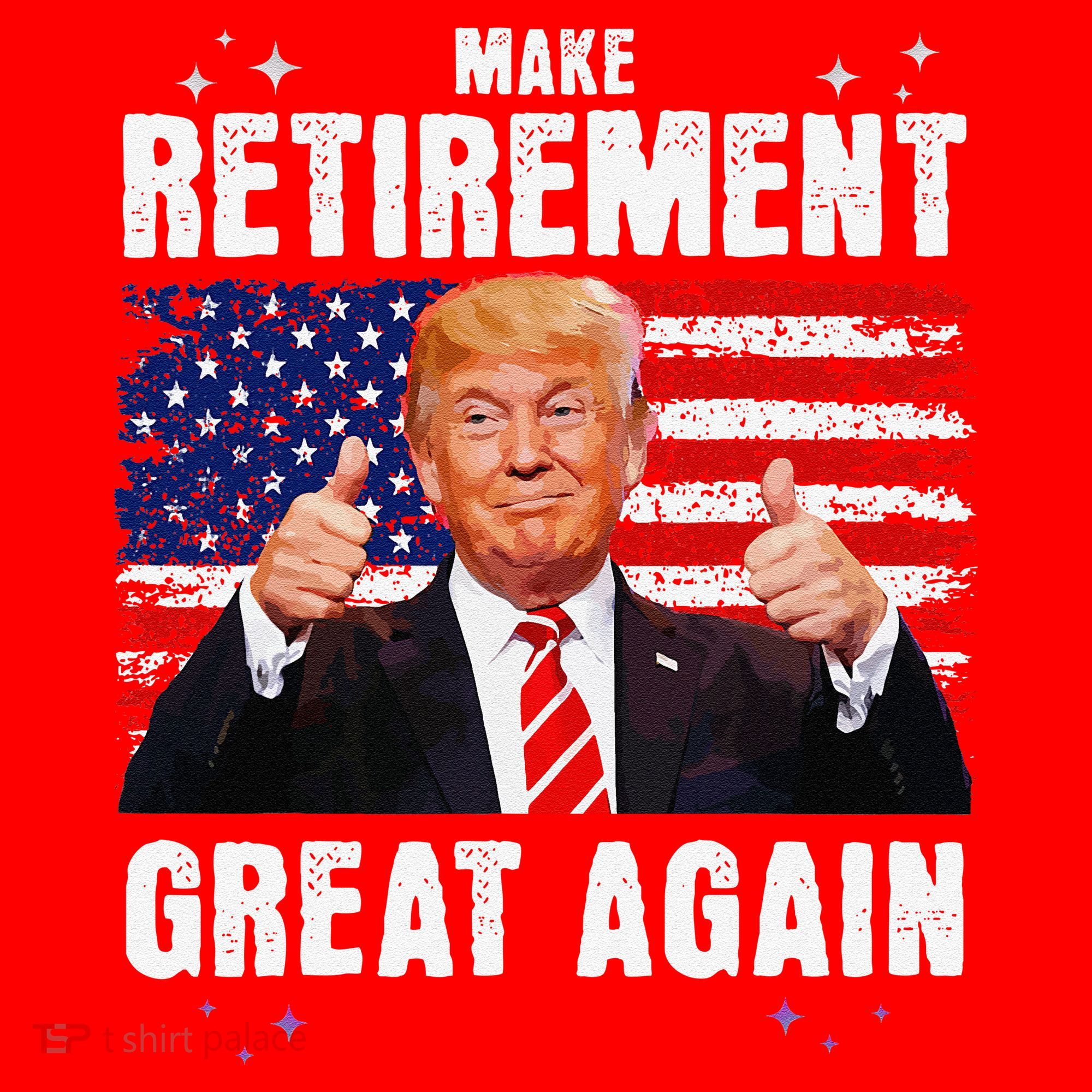 Make Retirement Great Great Again Trump Santa Hat