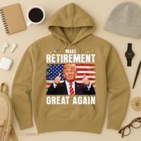 Make Retirement Great Great Again Trump Hoodie thumb 3