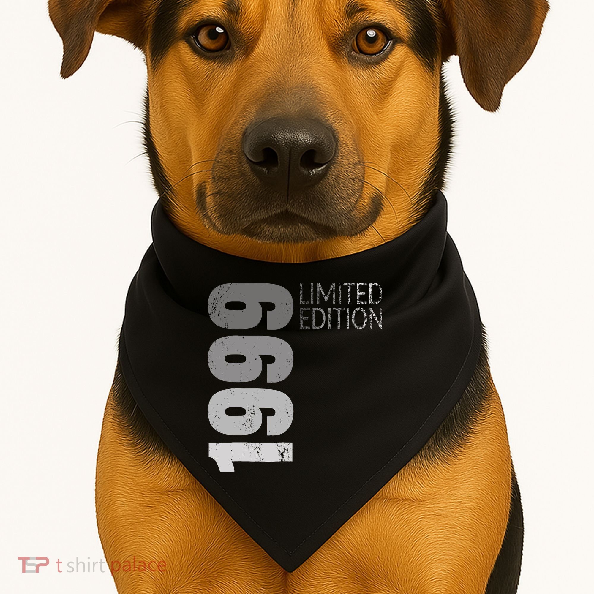 Retro 25 Years Old Gift 25 Birthday Gift For Wo USA-Made Doggie Bandana