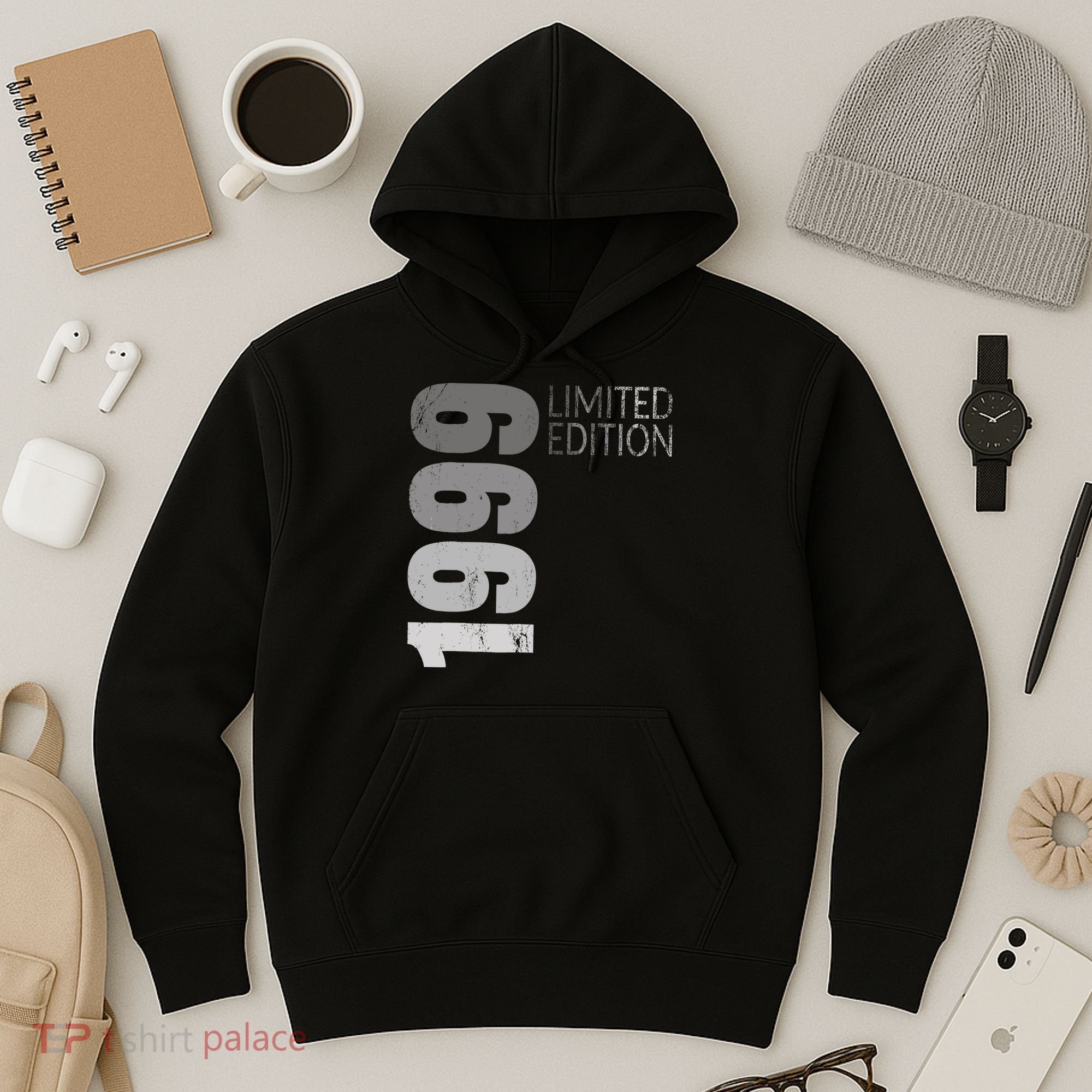 Retro 25 Years Old Gift 25 Birthday Gift For Wo Hoodie