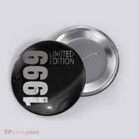 Retro 25 Years Old Gift 25 Birthday Gift For Wo Button thumb 0