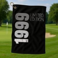 Retro 25 Years Old Gift 25 Birthday Gift For Wo Golf Towel thumb 1