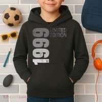 Retro 25 Years Old Gift 25 Birthday Gift For Wo Kids Hoodie thumb 2