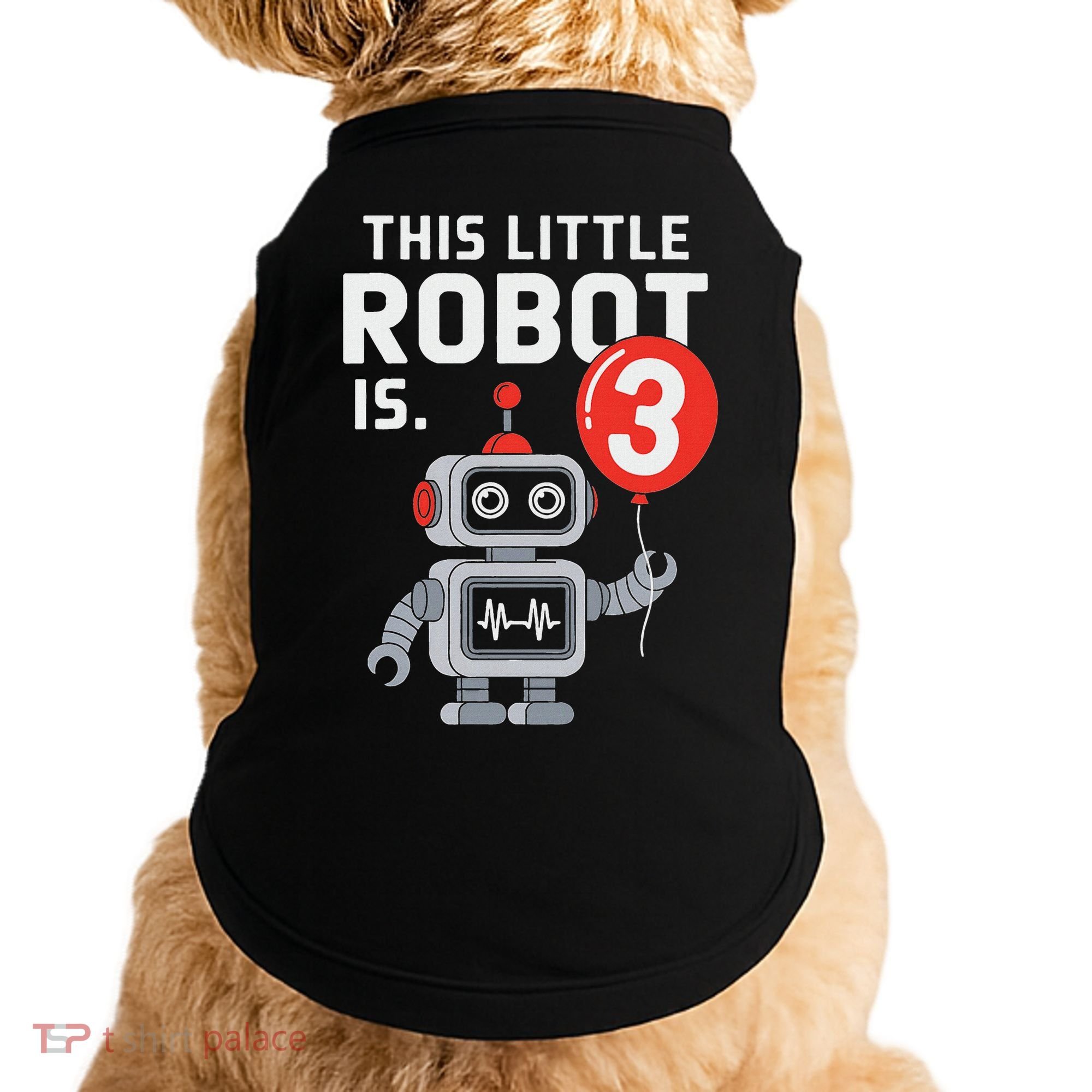 Robot 3rd Birthday Party Supplies Decorations Girl Three Doggie Tank