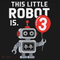 Robot 3rd Birthday Party Supplies Decorations Girl Three Women's Hoodie thumb 2