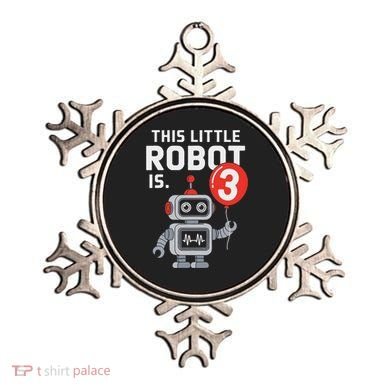 Robot 3rd Birthday Party Supplies Decorations Girl Three Ornament