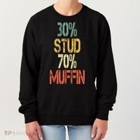 Retro 30 Stud 70 Muffin Sarcasm Dad Bod Figure Women's Sweatshirt thumb 0