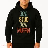 Retro 30 Stud 70 Muffin Sarcasm Dad Bod Figure Hoodie thumb 2