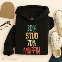 Retro 30 Stud 70 Muffin Sarcasm Dad Bod Figure Hoodie thumb 4