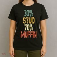 Retro 30 Stud 70 Muffin Sarcasm Dad Bod Figure T-Shirt thumb 4
