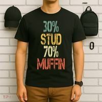 Retro 30 Stud 70 Muffin Sarcasm Dad Bod Figure T-Shirt thumb 6