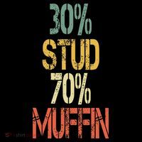 Retro 30 Stud 70 Muffin Sarcasm Dad Bod Figure Women's Hoodie thumb 2