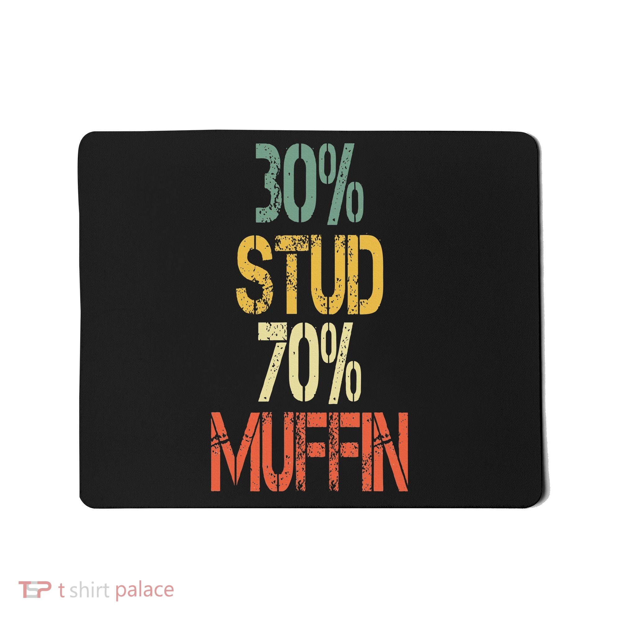 Retro 30 Stud 70 Muffin Sarcasm Dad Bod Figure Mousepad