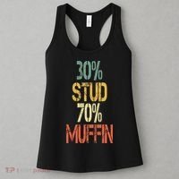 Retro 30 Stud 70 Muffin Sarcasm Dad Bod Figure Women's Tank Top thumb 3