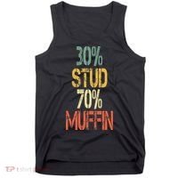 Retro 30 Stud 70 Muffin Sarcasm Dad Bod Figure Tank Top thumb 0