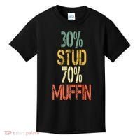 Retro 30 Stud 70 Muffin Sarcasm Dad Bod Figure Kids T-Shirt thumb 0