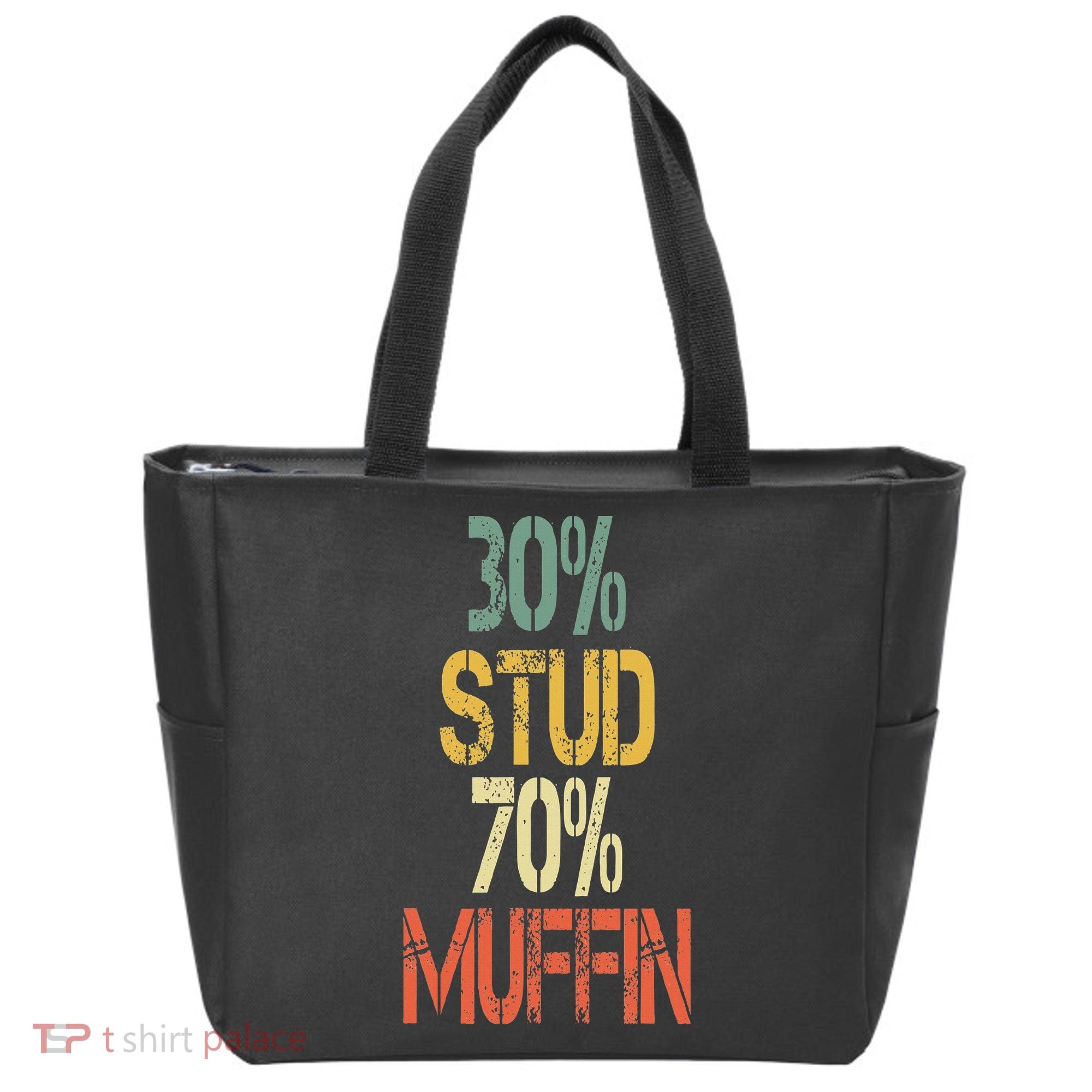 Retro 30 Stud 70 Muffin Sarcasm Dad Bod Figure Tote Bag