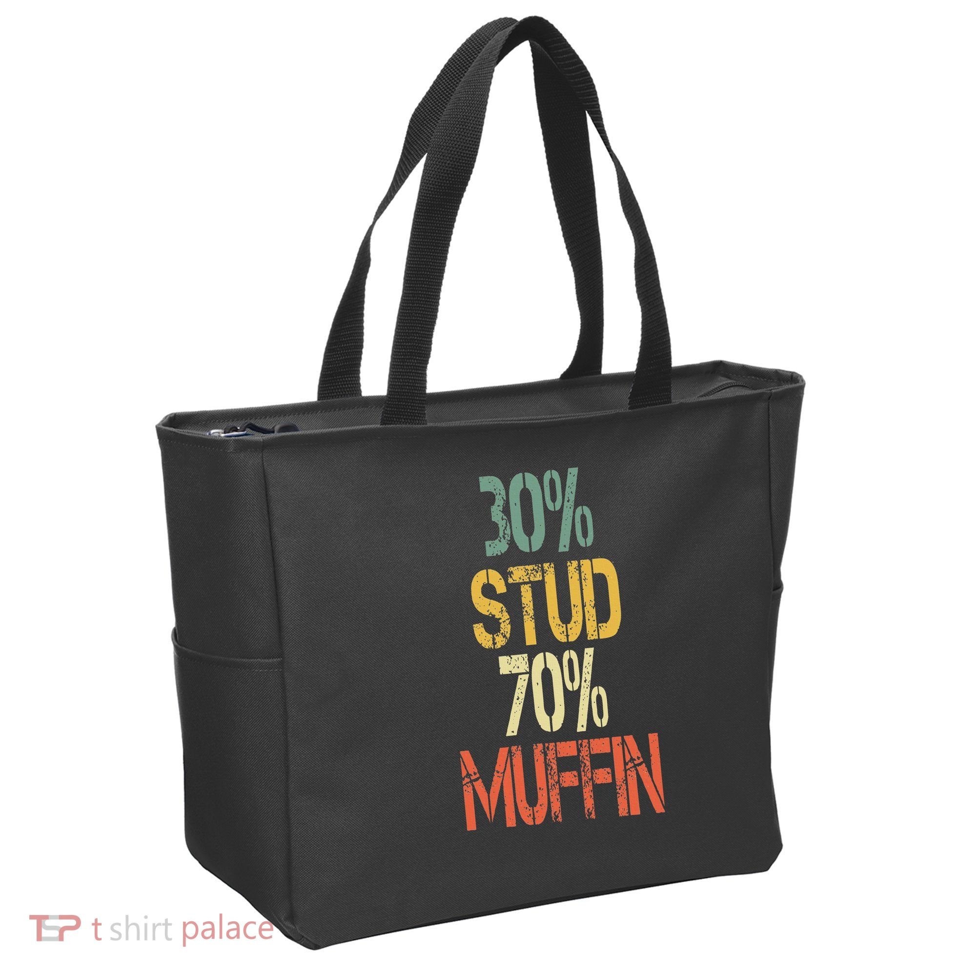 Retro 30 Stud 70 Muffin Sarcasm Dad Bod Figure Tote Bag