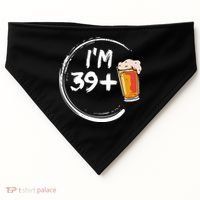 Retro 40th Birthday Beer Lover USA-Made Doggie Bandana thumb 0