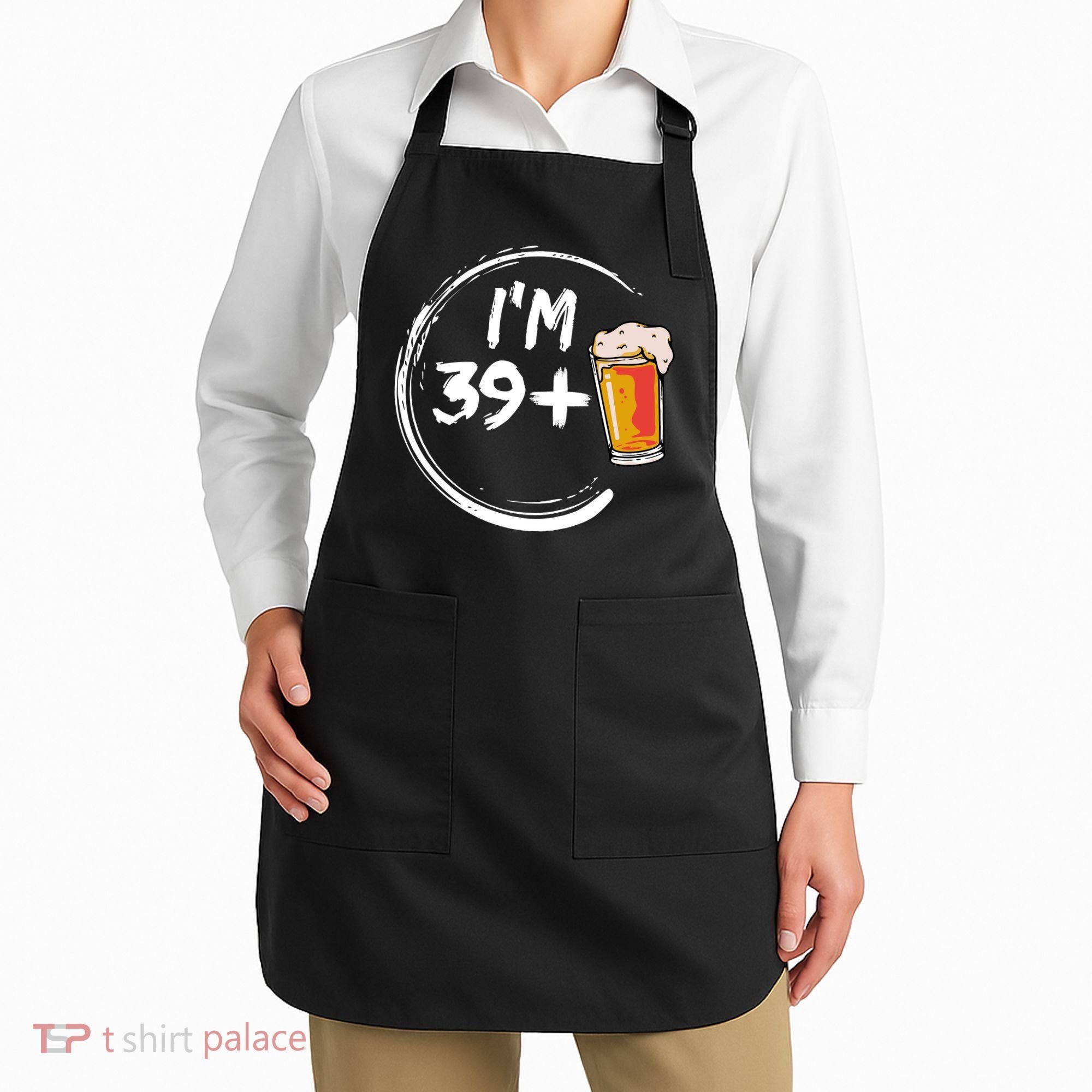 Retro 40th Birthday Beer Lover Apron