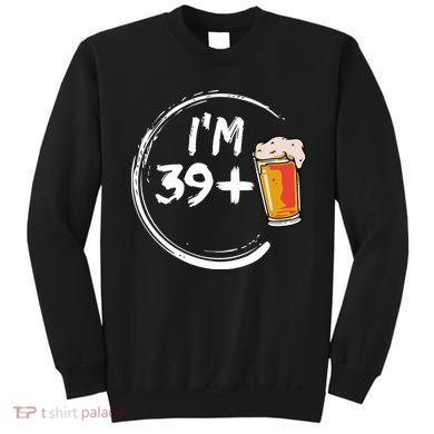 Retro 40th Birthday Beer Lover Sweatshirt